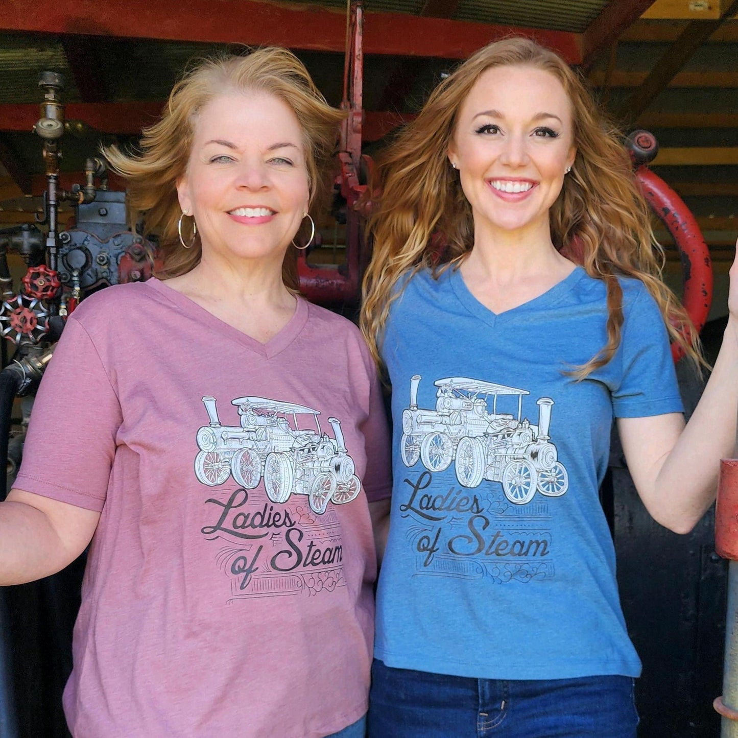 The Age of Steam Revival Women’s V Neck T Shirt