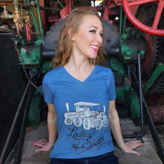The Age of Steam Revival Women’s V Neck T Shirt